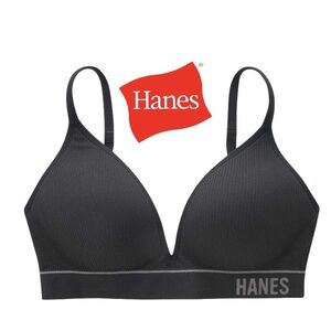 ⤵️🆕 Hanes Originals Women's Rib Contour Wirefree Bra